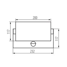 LED Reflektor s čidlem XERTO EL 20W SE B, KANLUX 45819