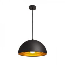 CARISSIMA 40 závěsná matná černá/zlatá 230V E27 42W RENDL R11766