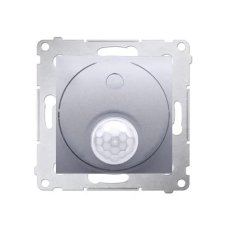 Spínač automatický s pohybovým senzorem, 20-500 W, stříbrná matná metalizované