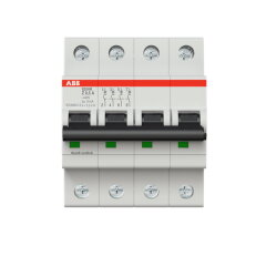 S204M-Z0,5 4 fázový jistič 0.5 A char. Z 10kA ABB 2CDS274001R0158