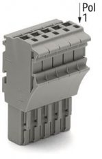 Pružinová svorka Push-in CAGE CLAMP 4mm2 šedá 13pól. WAGO 2022-113