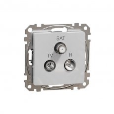 Sedna D/E TV-R-SAT zásuvka koncová 4dB, Aluminium SCHNEIDER SDD113481