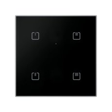 Dotykový skleněný ovladač 4tlačítka, černá,sharp RFGB-40/B ELKO EP