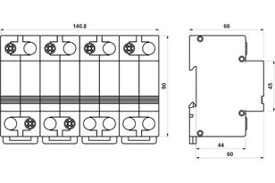 Svodič impulzních proudů HLA50-440/4+0 SPD typ 1 HAKEL 10955