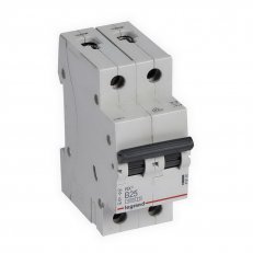 RX3 JISTIČ, 2 PÓLOVÝ, CHAR. B, 25A 6000A LEGRAND 419160
