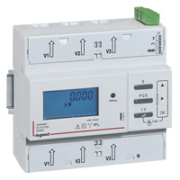 EMDX3 ELEKTROMĚR 3F PŘÍMÝ 125A RS485 + IMPULZNÍ VÝSTUP LEGRAND 412074