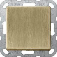 Tlačítkový křížový spínač System 55 bronz GIRA 0127603