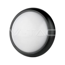 12W Dome Light Fitting Black Body Round Warm White Waterproof, VT-8015 SKU1349