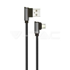 1 M Micro USB Cable Black Diamond Series VT-5361 V-TAC SKU8635