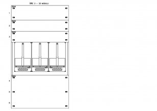 Konstrukce elektroměrová 3-28, 1-řadá, plastové panely SCHRACK CSIL125328