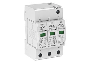 OBO V20-C 3-385 Svodič přepětí, typ 2, 3P, 40kA(8/20), 385V