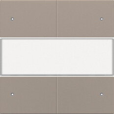 Středový kryt 4xbezpot.tlačítko 24V+LED/LABEL-BRONZE NIKO 123-40350