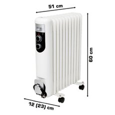 FKOS11M Olejový radiátor 11 článků, 800W/1200W/2000W FK TECHNICS 5001872-01