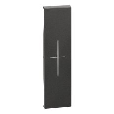 LIVING NOW KRYT SE SYMBOLEM ''STOP'' PRO OVLADAČE MYHOME, 1 MODUL, ČERNÁ LEGRAND