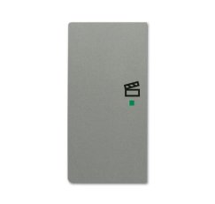ABB Solo Kryt 2násobný levý symbol scény metalická šedá SRS-2-L-803