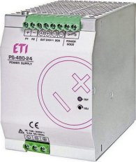 Napájecí zdroj PS-480-25 100-240V AC/140-340VDC 20A 24-28V DC 480W ETI 004656684