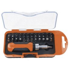 Sada bitů s ráčnovým šroubovákem 38dílů STAVTOOL ST38038