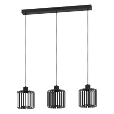 Závěsné svítidlo GINESTRONE-Z LED-RGB/CCT černá/bílá 3X3,7W EGLO 900724