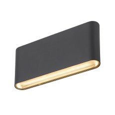 OVAL 18 WL nástěnné přisazené svítidlo 2700/3000K, 10 W, černá SLV 1007144