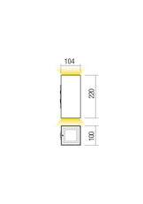 Nástěnné svítidlo HUB AP LED 2X10W IP54 DB 3000K REDO 90233