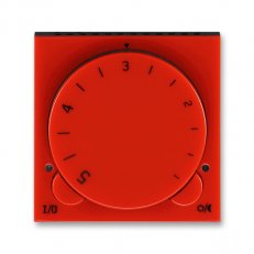 Termostat univerzální otočný 3292H-A10101 65 červená/kouř. černá Levit ABB