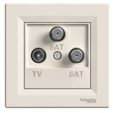 Schneider EPH3600123 Zásuvka TV-SAT-SAT, koncová, krémová