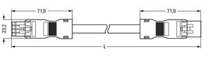 Propojovací kabel Eca zásuvka-zástrčka šedá 4pól. WAGO 891-8994/005-403