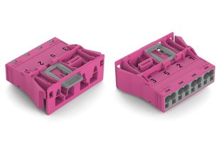 Zástrčka Snap-In 4pól. Kód. B Růžová WAGO 770-794/081-000