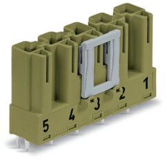 Konektor na desky plošných spojů, rovné, 5pól., světle zelená WAGO 770-875