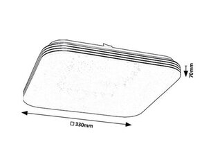 OSCAR2 LED 18W IP20 bílá 4000K 1350lm RABALUX 71180
