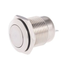 Tlačítkový vypínač M16 250V/5A kovový T-LED 113103