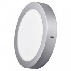 LED přisazené svítidlo PROFI, kruhové, stříbrné, 18W neutrální bílá EMOS ZM5242