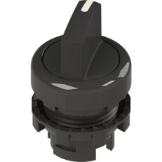 Přepínač krátká páka, d22mm, 2, černá, plast, černá, IP67 PIZZATO E21SE12AVA11BB