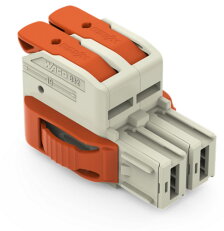 1vodičová pružinová svorkovnice, Páčka, Push-in CAGE CLAMP, Světle šedá
