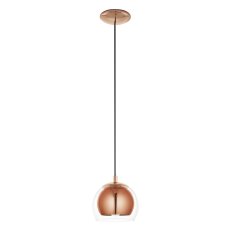 Závěsné svítidlo ROCAMAR 1xE27 měď/čiré 40W IP20 EGLO 94589