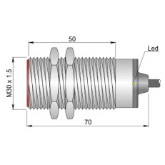 Indukční senzor d30 mm - Atex prach AECO SI30-B10 NO AD3