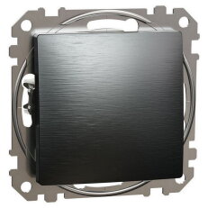 Spínač jednopólový ř.1,LeštěnýTitan,Sedna Design/Elements SCHNEIDER SDD172101U