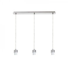 MORE 60 stropní závěsná základna matný nikl 230V E27 3x42W RENDL R11774