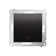 Spínač dvojpólový, řazení 2, (strojek s krytem)10AX, 250V, antracit mat
