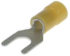 VI 6-M 6 Vidlice izolovaná Cu,průřez 4,0-6,0mm2/M6/šíře 11mm,izolace PVC(GF-U6)
