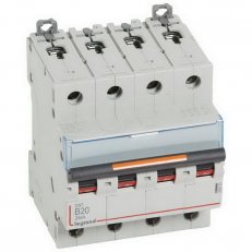 DX3 JISTIČ, 4 PÓLOVÝ, CHAR. B,20A 25KA LEGRAND 409743