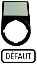 Eaton M22S-ST-F67 Nosiče štítků-komplety, 30x50mm, oblé, černé DÉFAUT