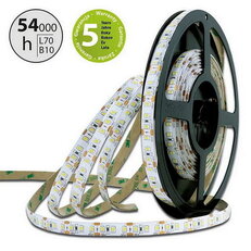 LED pásek SMD2835 CW, 120LED/m, 7W/m, 680lm/m, IP20, DC 24V, 10mm, 10m