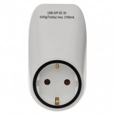 Zásuvka s 2x USB SCHUKO EMOS P0072