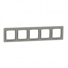 Sedna D/E Rámeček pětinásobný, Beton SCHNEIDER SDD390805