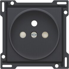 Kryt zásuvky 21mm s dětskou pojistkou-ANTHRACITE NIKO 122-66101