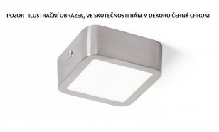 HUE SQ 9 stropní černý chrom 230V LED 6W 3000K RENDL R12806