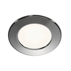 DL 126 vestavné svítidlo LED SMD 3000K kulaté chrom 3 W vč. listových pružin