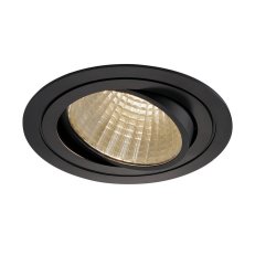 Sada NEW TRIA LED DL ROUND černé matné 25W 30° 3000K vč.ovladače SLV 114270