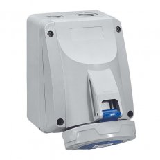P17 TEMPRA PRO IP67 NÁSTĚNNÁ PRŮMYSLOVÁ ZÁSUVKA (5/25) 250V 3K 16A 2P+E MODRÁ